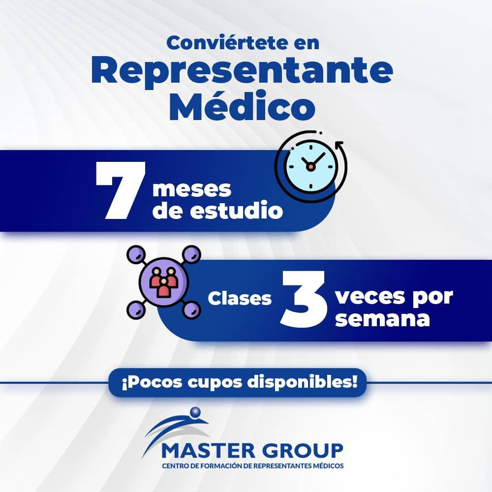 Se un Visitador Medico profesional: 7 Meses de estudio, 3 veces por semana